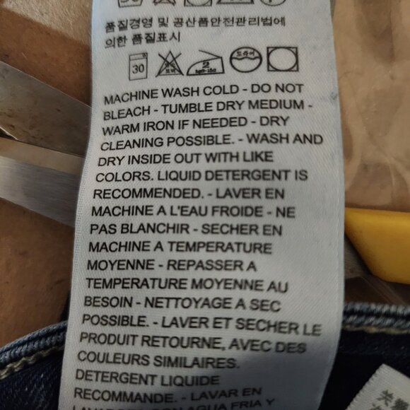 Levi’s 535 Super Skinny Jeans Sz 29 – Mid Rise Stretch Denim, Classic Blue - Picture 13 of 14